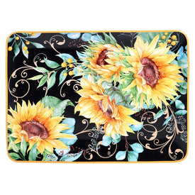 Sunflower Fields Rectangular Platter