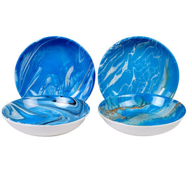 Fluidity Soup/Pasta Bowls Set of 4 Assorted