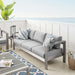 EEI-4228-SLV-GRY Outdoor/Patio Furniture/Outdoor Sofas