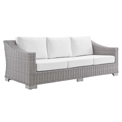 EEI-3974-LGR-WHI Outdoor/Patio Furniture/Outdoor Sofas