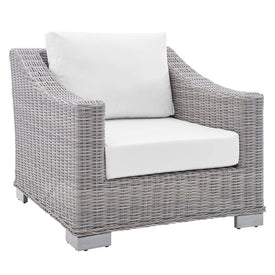 Conway Sunbrella Outdoor Patio Wicker Rattan Armchair