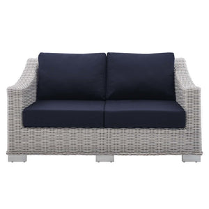 EEI-3973-LGR-NAV Outdoor/Patio Furniture/Outdoor Sofas