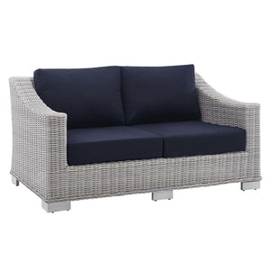 EEI-3973-LGR-NAV Outdoor/Patio Furniture/Outdoor Sofas