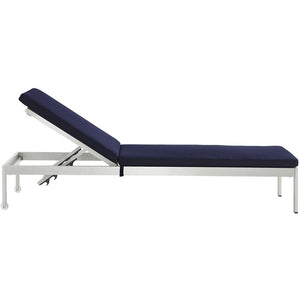 EEI-4502-SLV-NAV Outdoor/Patio Furniture/Outdoor Chaise Lounges