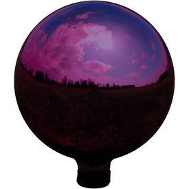 10" Mirrored Surface Gazing Ball Globe - Merlot