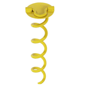 12" Spiral Anchor for Tarps and Tents - Yellow