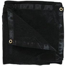 8' x 16' Multi-Purpose UV-Resistant Polyethylene Mesh Tarp - Black