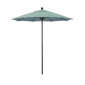Venture Series 7.5' Patio Umbrella with Bronze Aluminum Pole Fiberglass Ribs Push Lift and Sunbrella 1A Spa Fabric