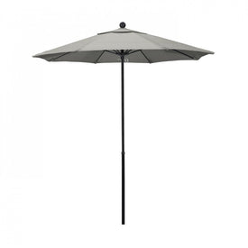 Oceanside Series 7.5' Patio Umbrella with Fiberglass Pole Fiberglass Ribs Push Lift and Sunbrella 1A Granite Fabric