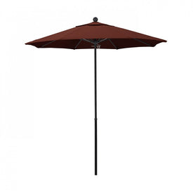 Oceanside Series 7.5' Patio Umbrella with Fiberglass Pole Fiberglass Ribs Push Lift and Sunbrella 1A Henna Fabric