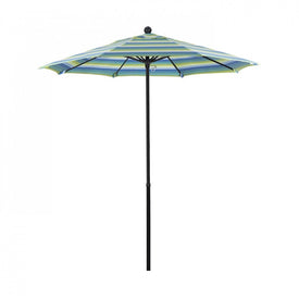 Oceanside Series 7.5' Patio Umbrella with Fiberglass Pole Fiberglass Ribs Push Lift and Sunbrella 1A Seville Seaside Fabric