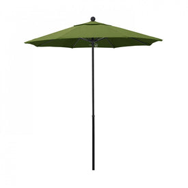 Oceanside Series 7.5' Patio Umbrella with Fiberglass Pole Fiberglass Ribs Push Lift and Sunbrella 1A Spectrum Cilantro Fabric
