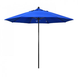 Oceanside Series 9' Patio Umbrella with Fiberglass Pole Fiberglass Ribs Push Lift and Sunbrella 1A Pacific Blue Fabric