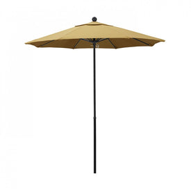Oceanside Series 7.5' Patio Umbrella with Fiberglass Pole Fiberglass Ribs Push Lift and Sunbrella 1A Wheat Fabric