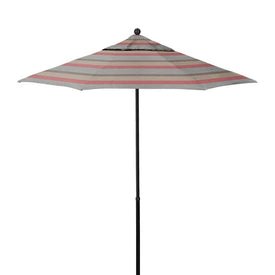 Oceanside Series 7.5' Patio Umbrella with Fiberglass Pole Fiberglass Ribs Push Lift and Sunbrella 1A Gateway Blush Fabric