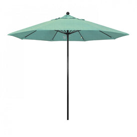 Oceanside Series 9' Patio Umbrella with Fiberglass Pole Fiberglass Ribs Push Lift and Sunbrella 1A Spectrum Mist Fabric