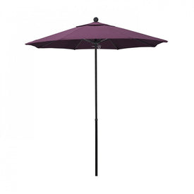 Oceanside Series 7.5' Patio Umbrella with Fiberglass Pole Fiberglass Ribs Push Lift and Sunbrella 2A Iris Fabric