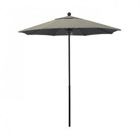 Oceanside Series 7.5' Patio Umbrella with Fiberglass Pole Fiberglass Ribs Push Lift and Sunbrella 1A Spectrum Dove Fabric