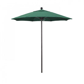Venture Series 7.5' Patio Umbrella with Bronze Aluminum Pole Fiberglass Ribs Push Lift and Sunbrella 1A Spectrum Aztec Fabric
