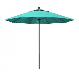 Oceanside Series 9' Patio Umbrella with Fiberglass Pole Fiberglass Ribs Push Lift and Sunbrella 1A Aruba Fabric