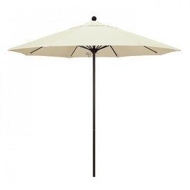 Venture Series 9' Patio Umbrella with Bronze Aluminum Pole Fiberglass Ribs Push Lift and Sunbrella 1A Canvas Fabric