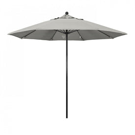 Oceanside Series 9' Patio Umbrella with Fiberglass Pole Fiberglass Ribs Push Lift and Sunbrella 1A Granite Fabric