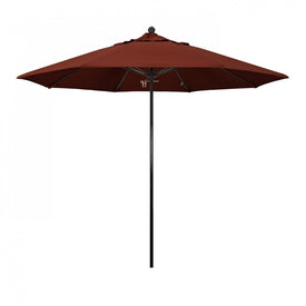 Oceanside Series 9' Patio Umbrella with Fiberglass Pole Fiberglass Ribs Push Lift and Sunbrella 2A Henna Fabric
