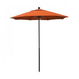Oceanside Series 7.5' Patio Umbrella with Fiberglass Pole Fiberglass Ribs Push Lift and Sunbrella 1A Melon Fabric
