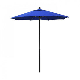 Oceanside Series 7.5' Patio Umbrella with Fiberglass Pole Fiberglass Ribs Push Lift and Sunbrella 2A Pacific Blue Fabric