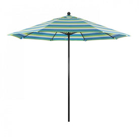 Oceanside Series 9' Patio Umbrella with Fiberglass Pole Fiberglass Ribs Push Lift and Sunbrella 1A Seville Seaside Fabric