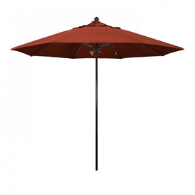 Oceanside Series 9' Patio Umbrella with Fiberglass Pole Fiberglass Ribs Push Lift and Sunbrella 2A Terracotta Fabric