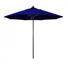 Oceanside Series 9' Patio Umbrella with Fiberglass Pole Fiberglass Ribs Push Lift and Sunbrella 1A True Blue Fabric