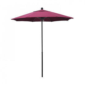 Oceanside Series 7.5' Patio Umbrella with Fiberglass Pole Fiberglass Ribs Push Lift and Sunbrella 2A Hot Pink Fabric