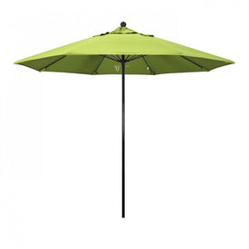 Oceanside Series 9' Patio Umbrella with Fiberglass Pole Fiberglass Ribs Push Lift and Sunbrella 2A Parrot Fabric