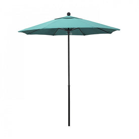 Oceanside Series 7.5' Patio Umbrella with Fiberglass Pole Fiberglass Ribs Push Lift and Sunbrella 1A Aruba Fabric