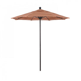 Venture Series 7.5' Patio Umbrella with Bronze Aluminum Pole Fiberglass Ribs Push Lift and Sunbrella 1A Dolce Mango Fabric
