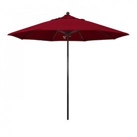 Oceanside Series 9' Patio Umbrella with Fiberglass Pole Fiberglass Ribs Push Lift and Sunbrella 1A Spectrum Ruby Fabric