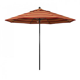 Oceanside Series 9' Patio Umbrella with Fiberglass Pole Fiberglass Ribs Push Lift and Sunbrella 2A Astoria Sunset Fabric