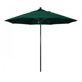 Oceanside Series 9' Patio Umbrella with Fiberglass Pole Fiberglass Ribs Push Lift and Sunbrella 1A Forest Green Fabric