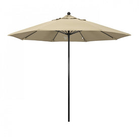 Oceanside Series 9' Patio Umbrella with Fiberglass Pole Fiberglass Ribs Push Lift and Sunbrella 1A Antique Beige Fabric