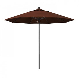 Oceanside Series 9' Patio Umbrella with Fiberglass Pole Fiberglass Ribs Push Lift and Sunbrella 2A Bay Brown Fabric