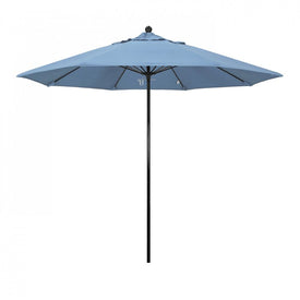 Oceanside Series 9' Patio Umbrella with Fiberglass Pole Fiberglass Ribs Push Lift and Sunbrella 1A Air Blue Fabric