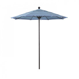 Venture Series 7.5' Patio Umbrella with Bronze Aluminum Pole Fiberglass Ribs Push Lift and Sunbrella 1A Dolce Oasis Fabric