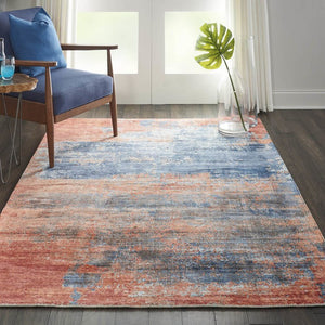 KI374-8X11-BLU/BRCK Decor/Furniture & Rugs/Area Rugs