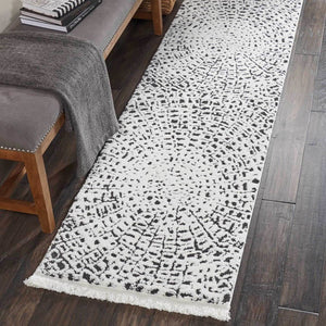 DS502-8-WHT/BLK Decor/Furniture & Rugs/Area Rugs