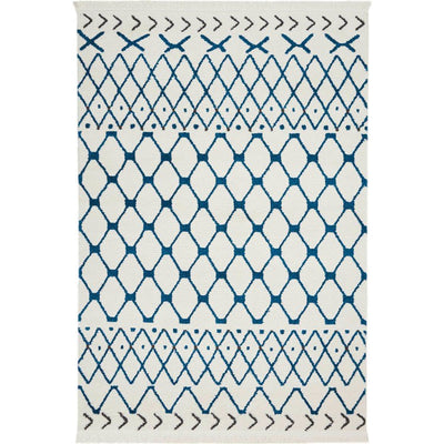 Product Image: DS500-5X7-WHT/BLU Decor/Furniture & Rugs/Area Rugs