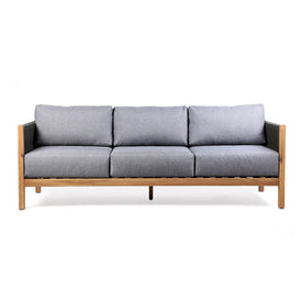 Sienna Outdoor Eucalyptus Sofa with Cushions