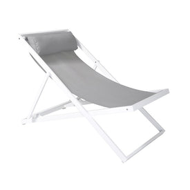 Wave Outdoor Patio Aluminum Deck Chair