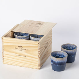 Grespresso Lungo Cups Set of 8 in Gift Box - Denim