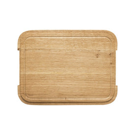Ensemble Oak Wood Cutting Board/Lid for 16" Rectangular Tray - Oak Wood